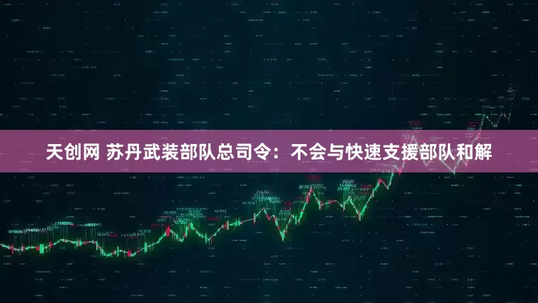天创网 苏丹武装部队总司令：不会与快速支援部队和解