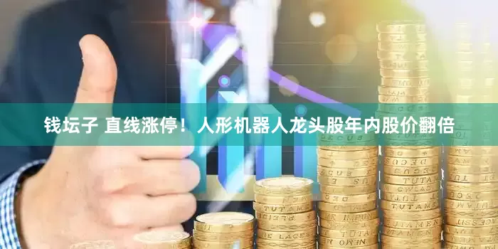 钱坛子 直线涨停！人形机器人龙头股年内股价翻倍